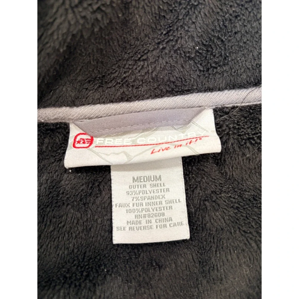 Free Country Soft Shell Jacket Women Size Medium Black Outdoor‎